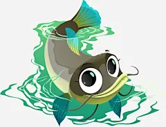 卡通可爱鲶鱼矢量图ai免抠素材 页面网页 平面电商 创意素材 png素材