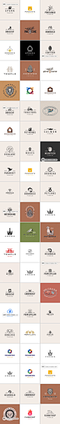 简约极简logo品牌艺术创意企业店标图标EPS设计标志素材模板