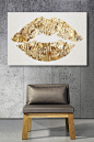 I love this wall art for my white, black, and gold #office.: 