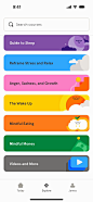 Headspace Explore screen