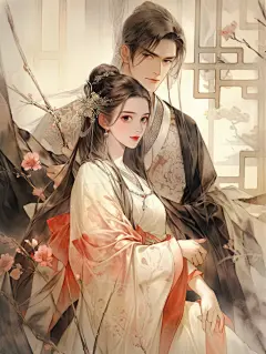 古言/古风/双人/女频—AI绘画【底图/背景/素材/封面】-@沝墨ZIMO