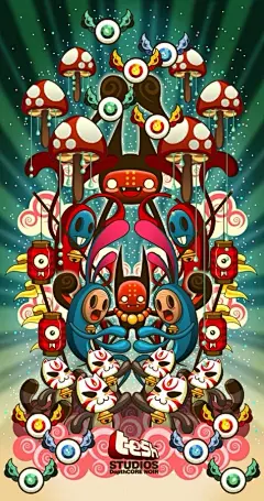 糖果色缤纷 | 新加坡插画师aka sheena作品