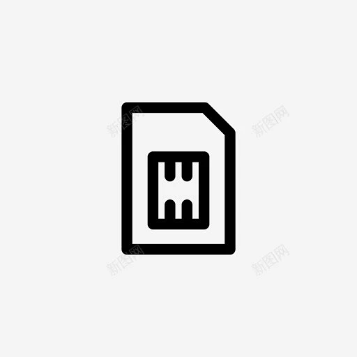 sim卡手机sim手机卡图标 标志 UI图标 设计图片 免费下载 页面网页 平面电商 创意素材-花瓣网
