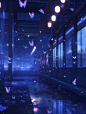 雨天的公交车站‖可商素材，无水印分享 - 小红书