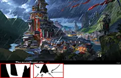 年龄段-24-36
构图(主题|视觉中心|视觉引导|图形构图|画面平衡)-主题故事性厚重历史品质力量幻想世界-视觉中心自然环境中的建筑-视觉引导元素方向主角视觉-图形构图正三角稳重平衡-画面平衡距离平衡
层次空间和技巧-图形和图形-空间虚化背景纵向元素多层次
主体传播方式-视线引导实体建筑物件感性+理性传播
点线面-点活跃线斜线灵动横线延伸
主色-蓝色系世界品质幻想力量品质故事厚重历史
色彩搭配-蓝色系红色系自由明快
想要表达什么-表达内容由主体的情致表现传递