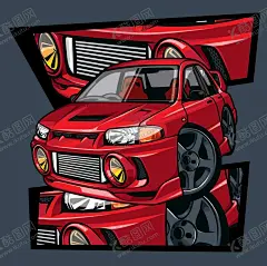赛车皮卡车潮流插画T恤服饰印花AI机械感 【酷图网】复古,改装,赛车,皮卡车,潮流,插画,T恤,服饰,印花图案,矢量,AI,设计素材,图标,标签,经典,涂鸦,喷绘,街头,艺术,手绘,怀旧,机车,摩托车,酒吧,夜店,潮玩,色彩,酷炫,机械感,科技感,金属感,质感,动漫,漫画,跑车,汽车,帅,美式,英式,GTR,轮胎,超跑,挖掘机