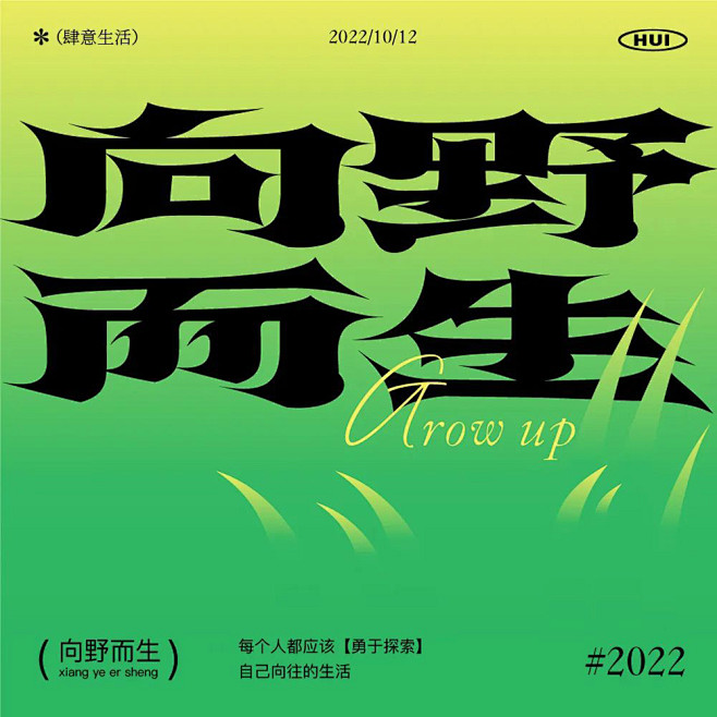 勇于探索！20款向野而生字体设计