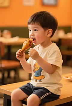 美食小吃货形象人物拍摄