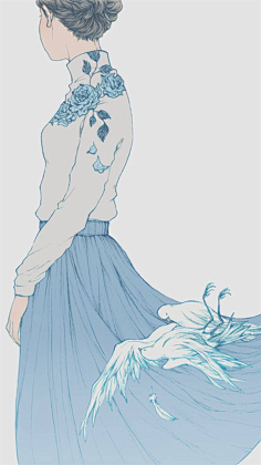 好看的少女 大侧身-花瓣网|陪你做生活的设计师 | 二次元美少女