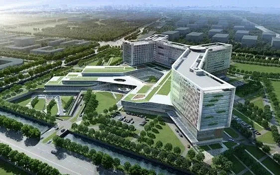 高端精致的传染病医院，内部包含污染区、清洁区、辅助区