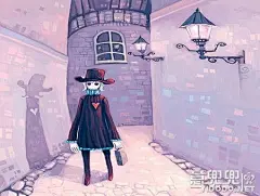 情感色彩魔术师寂地的插画作品