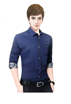 蓝西服男生_720_1一崽采集到现代男立绘采集痞气男生 -常服_540_3