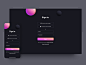 Sign In webdesign mobile dark todolist todo task manager tasks sign in log in login formular form website application web ux design page app ui