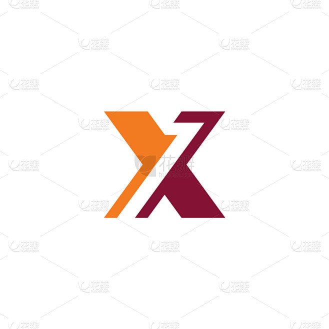 letter x shape logo