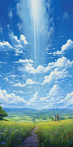 长城建筑海边蓝天白云壁纸
