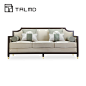 TALMD图迈 现代中式布艺三人沙发 新中式客厅双人沙发 单人沙发-tmall.com天猫