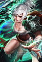 Continuing my League of legend series >;3 Riven ! I’m not very good at playing her, but still dig her design and wanted to draw her ! Inspired by the original splash :)Hope you guys like !High res unmarked Jpg, psd, high-res JPG, Vid process ►https://w