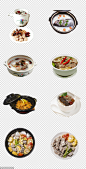 源文件-乌鸡 鸡肉 蒸煮 餐具 玉米 美食 鱼类 PNG免扣设计素材