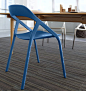 Contemporary visitor chair / carbon fiber / stackable LESSTHANFIVE by Michael Young Coalesse