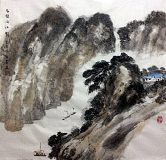 天痕˚：正义的笨蛋采集到山水国画