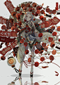 七原しえ/妖冶迷人的和风妖怪物语 诡谲又华美|插画分享