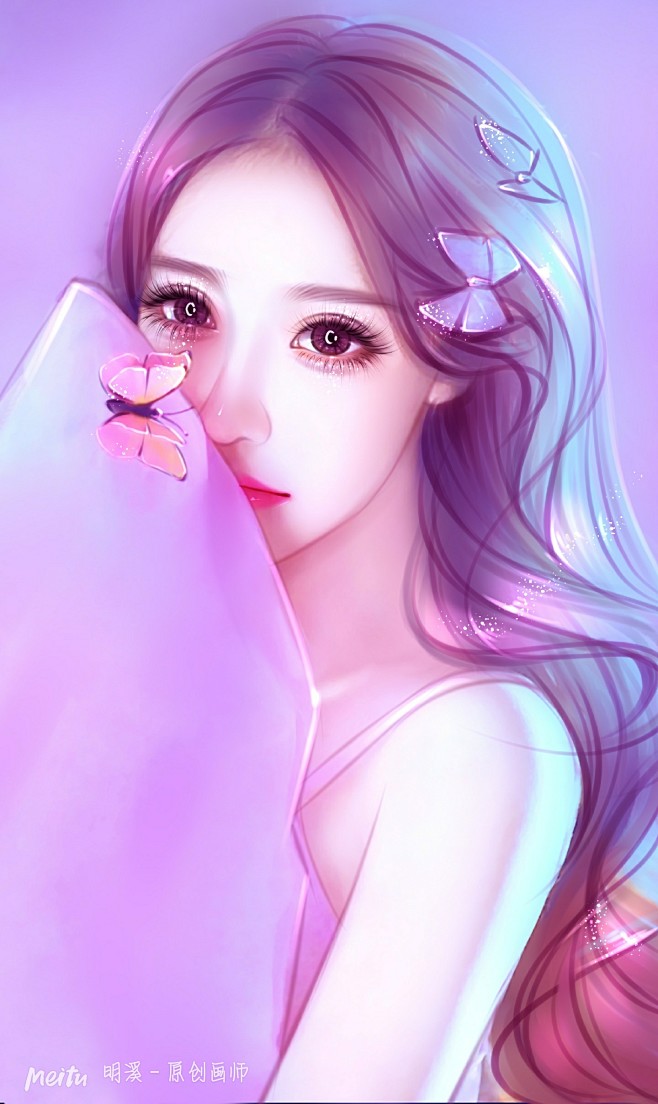 人物转手绘美女头像