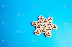 人们团结在一起。社会组织，商业结构。团队组织，联合力量。商业管理。纪律在层次结构。团结。团队建设，团