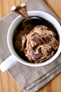 Milk Chocolate Ice Cream with Brownie Bits