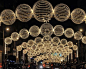 Christmas decorations adorn a street in the New Jdeideh neighborhood of Beirut, Lebanon, on Nov. 29.