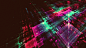 General 3840x2160 abstract 3D Abstract digital art minimalism simple background lines Apophysis glowing geometry