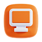 Monitor 3D Icon