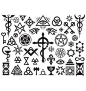 Medieval occult signs and magic stamps vector by Lazzardo - Image ...