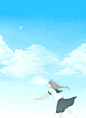 『深蓝、浅蓝。』  蓝天下 回忆里 你的一抹笑颜。
