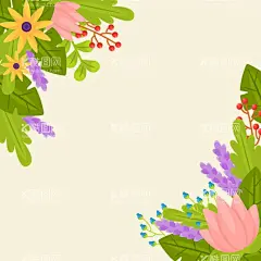 春天花朵背景  - 源文件下载【酷图网】春天花朵背景,壁纸,花卉,植物,卡通,大自然,春光,清新花朵背景,春天手绘壁纸
