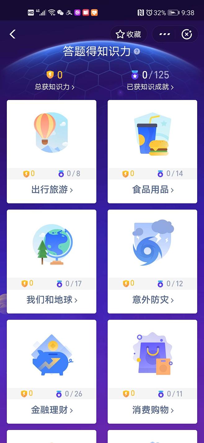 答题 分类 卡片设计