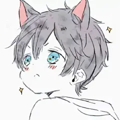 灰小狼插画图片壁纸