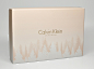 Calvin Klein Holiday 2012 Packaging : I created a flocked evergreen motif for the holiday 2012 Calvin Klein packaging for Calvin Klein Jeans and Calvin Klein Underwear. The flocked textured packaging married the in-store theme of evergreen trees. I create