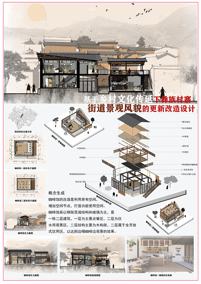基于乡村文化传延下彝族村寨街道景观风貌的更新改造设计