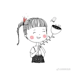 来来来，新一组小女孩系列！大家准备好纸和笔了没？ #手绘插画教程#（作者：@德德简笔画） ​​​​