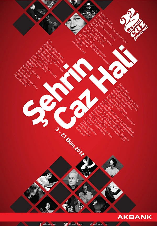 22. Akbank Jazz Festival Brochure & Poster : It's a school project to ...