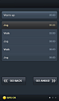 Go Couch to 5k跑步健身应用手机界面设计 健康手机界面