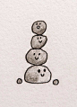 cute easy pile of rocks drawing