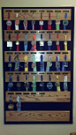 Quick and easy, hardware-free medal hanging method