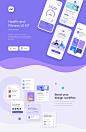 UI Kits : Newly updated 2020 version! This fitness and health UI kit is carefully crafted and contains many UI components that that you can use for design inspiration or speed up your design workflow. Note :  editable illustration is not included (purchas