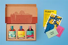 包装欣赏：ELDERBROOK 果汁饮料包装设计水果与人的结合插画设计欣赏12