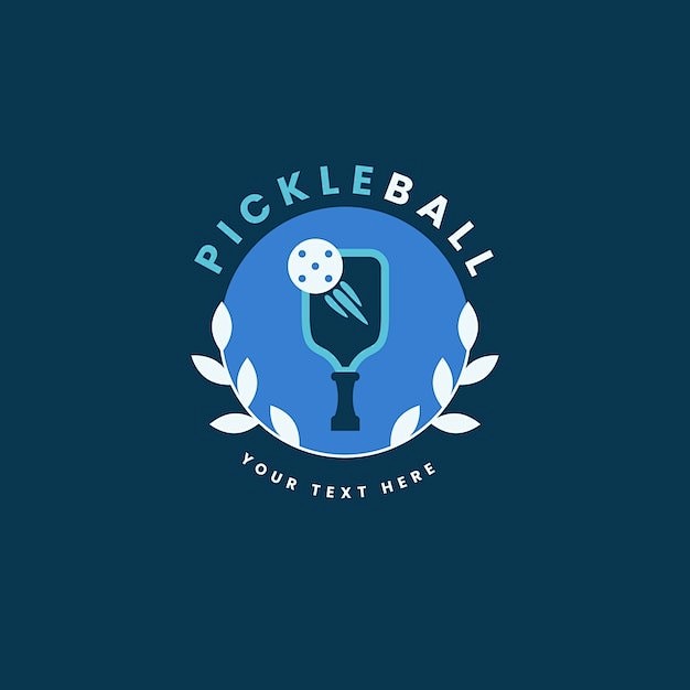 匹克球标志logo矢量图设计素材