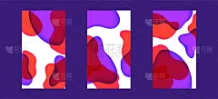 设备的果冻流体熔岩灯动态壁纸集。时尚的设计图形用于背景屏幕。