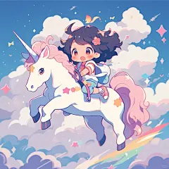 今日治愈系｜阳光彩虹小白马 - 小红书