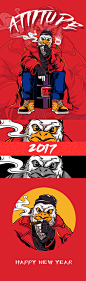 2017-第一张插画The first illustration : 2017-HAPPY NEW YEAR