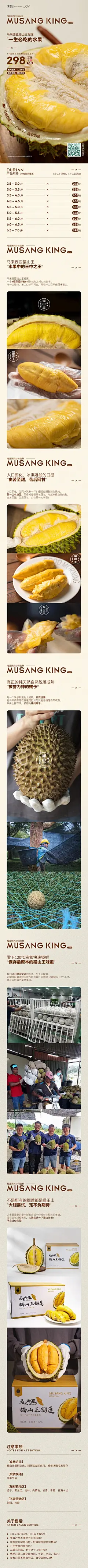 猫王山榴莲详情页